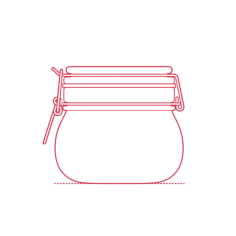 Objects Jars Tins Ikea Korken Jar 17 Oz Editable Svg Line Art, Free Vectors File